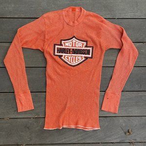 Vintage Orange Harley Davidson Thermal